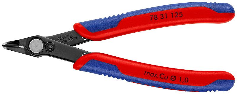 Кусачки прецизионные для самых тонких работ по резанию Electronic Super Knips® Knipex, 125 мм