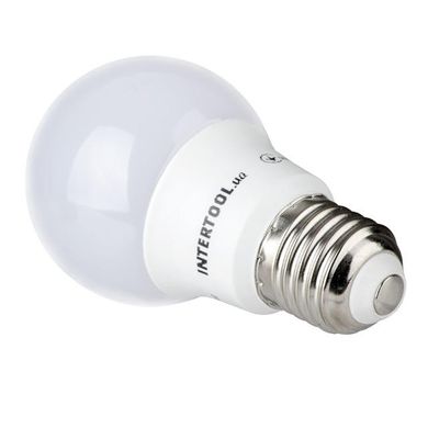 Світлодіодна лампа LED 7 Вт, E27, 220 В INTERTOOL LL-0003