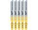 Полотна для лобзика T101DP MILWAUKEE, 75мм/ крок зуба 4мм, (5шт), (деревина, прямий різ)