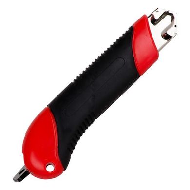 Нож сегментный 25 мм, металлическая направляющая, обрезиненная рукоятка INTERTOOL HT-0526