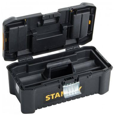 Ящик ESSENTIAL пластиковий з металевими застібками, розмір 316x156x128 мм (12.5 ) STANLEY STST1-75515