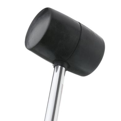Киянка резиновая 900 г, 90 мм, черная резина, метал. ручка INTERTOOL HT-0233