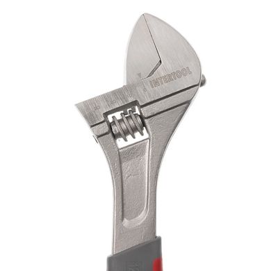 Ключ розвідний 300 мм, ізольована рукоятка,нікелеве покриття INTERTOOL XT-0030