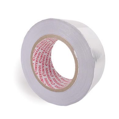 Скотч алюминиевый термостойкий 50 мм*50 м INTERTOOL KT-0993