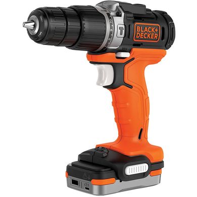 Дриль-шурупокрут акумуляторний безщітковий ударний BLACK+DECKER BDCHD12S1