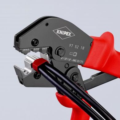 Пресс-клещи для опрессвки кабельных наконечников (0.25-6.0 мм²), L-250 мм