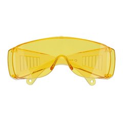 Очки защитные желтые, материал линз поликарбонат, материал дужек поликарбонат,защита от удара,оптический класс 1 INTERTOOL SP-0082