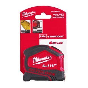Рулетка метрична AUTOLOCK MILWAUKEE, 5м/16фт (25мм)