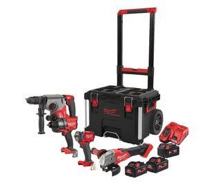 Набор аккумуляторных инструментов Milwaukee M18FPP4D-555T, 4933492520