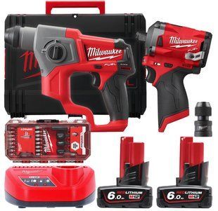 Набір з двох інструментів безщіткових акумуляторних M12 FPP2BP-602X POWER PACK MILWAUKEE
