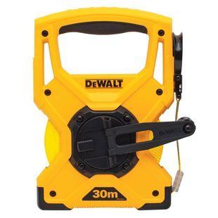 Рулетка измерительная FIBREGLASS длиной 30 м, шириной 12 мм, лента со стекловолокном DeWALT DWHT34218-0