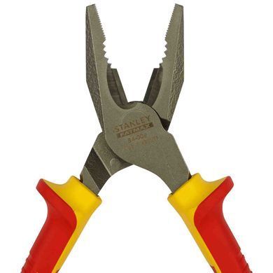 Плоскогубці електрика MaxSteel VDE 1000V комбіновані довжиною 200 мм STANLEY 0-84-002