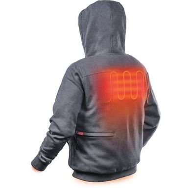 Куртка (толстовка) з електропідігрівом акумуляторна MILWAUKEE, M12 HH GREY3-0 (S), сіра