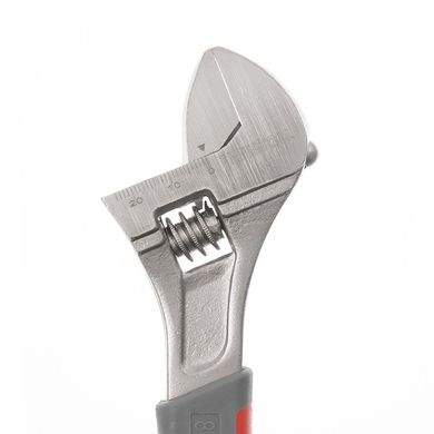 Ключ розвідний 200 мм, ізольована рукоятка,нікелеве покриття INTERTOOL XT-0020