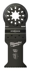 Полотно BiM STARLOCK MILWAUKEE для б/функціонального інструмента, 35x42 мм (деревина з цвяхами)