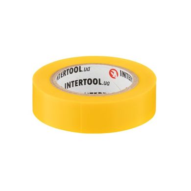 Лента изоляционная, 17 мм * 10 м * 0.15 мм, желтая INTERTOOL IT-0032