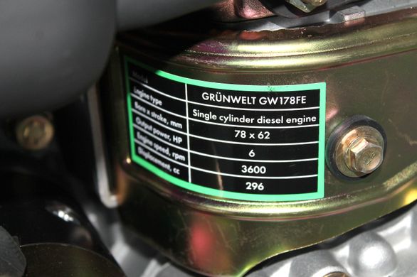 Дизельный двигатель GrunWelt GW178FE