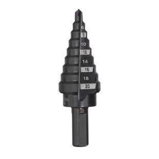 Свердло ступінчасте Step Drill MILWAUKEE, діаметр 4-20мм з кроком 2мм