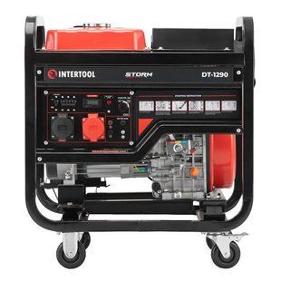 Генератор дизельный 8,0/9,0 кВт, 400/230 В, DUAL POWER, бак 25 л, электро/ручной старт, медная обмотка, STORM INTERTOOL DT-1290