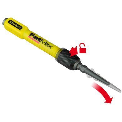 Пробоєць FatMax&reg; Interchangeable Nail Set з переставним наконечником 0,8 мм+1,6 мм, завдовжки 76 мм STANLEY 1-58-501