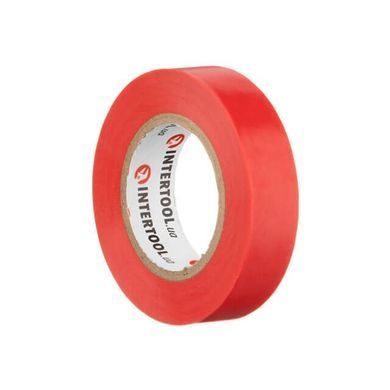 Стрічка ізоляційна, 17 мм * 15 м * 0.15 мм, червона INTERTOOL IT-0040