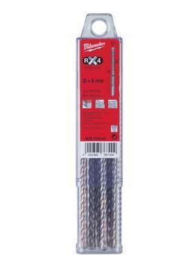 Бур SDS-PLUS MX4 MILWAUKEE, 6,0х165х100мм (10шт) коробка з пластику