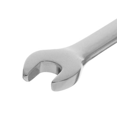 Ключ рожково-накидной шарнирный 9 мм Cr-V, покрытие сатин-хром INTERTOOL XT-1409