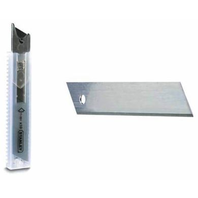 Леза запасні шириною 18 мм з сегментами, що відламуються для ножів з висувними лезами, 10 штук STANLEY 0-11-301