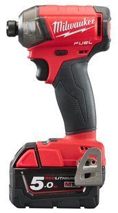 Винтоверт акумуляторний гідравлічний 1/4'' HEX MILWAUKEE, M18 FUEL FQID-502X, 50Нм (+ заряд. устройство, 2 аккум.Х 5Ач, кейс)