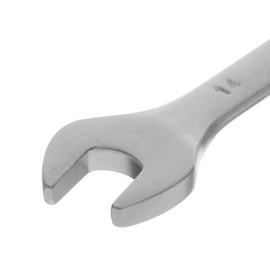 Ключ ріжково-накидний шарнірний 14 мм, CrV, покриття сатин-хром INTERTOOL XT-1414