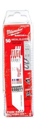 Полотно для шабельних пил THIN KERF MILWAUKEE, 150х1,4мм, (50шт), (метал)