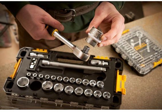 Набір торцевих головок 1/2 FATMAX&reg; Maxi Drive, шестигранних, 26 предметів STANLEY FMMT98103-1