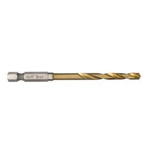 Свердло по металу RedHEX SHOCKWAVE HSS-TiN MILWAUKEE, діаметр 5,0х80х31мм