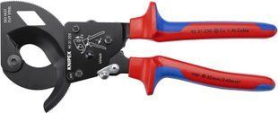 Ножницы для резки кабелей (по принципу трещотки) Knipex, 250 мм 95 31 250