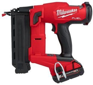 Пістолет цвяхозабивний акумуляторний безщітковий MILWAUKEE, M18 FN18GS-202X (зарядний пристрій M12-18 FC, 2 акумулятори М18 В2 2