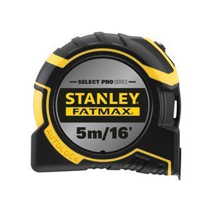 Рулетка вимірювальна FatMax&reg;Autolock довжиною 5 м/16, шириною 25 мм, в обгумованому корпусі, з подвійною шкалою STANLEY FMHT43242-0