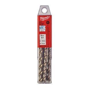 Свердло по металу HSS-G MILWAUKEE DIN340, діаметр6,0 х 139мм, (10шт)