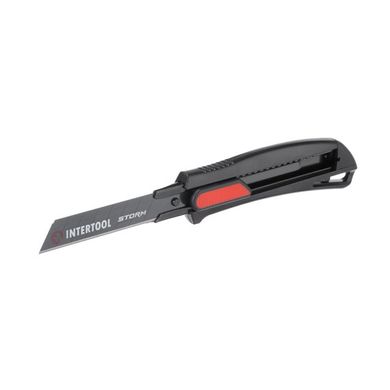 Нож сегментный мультифункциональный 18 мм, металлическая направляющая, Storm INTERTOOL HT-0537