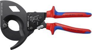 Ножницы для резки кабелей (по принципу трещотки) Knipex, 280 мм 95 31 280