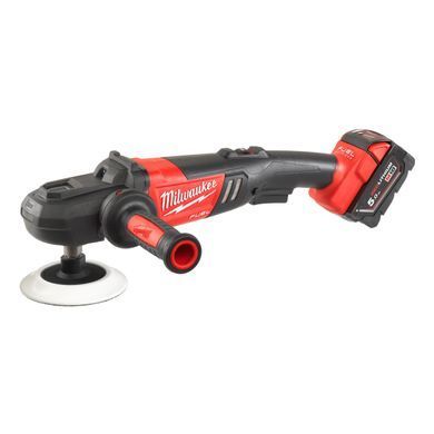 Машина полірувальна кутова акумуляторна безщіткова MILWAUKEE, M18 FAP180-502X, діаметр 180мм (зарядний пристрій M12-18 FC, 2 аку