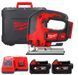 Лобзик акумуляторний MILWAUKEE, M18 BJS-402С (зарядний пристрій М12-18 С, 2 акумулятори М18 В4 4Аг, аксесуари, кейс)