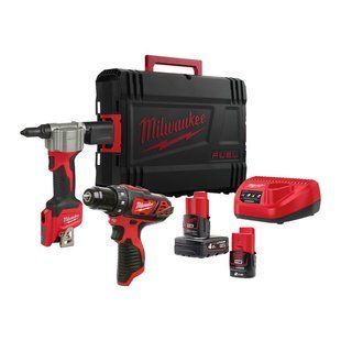 Набор аккумуляторных инструментов M12 BPP2L-422X MILWAUKEE