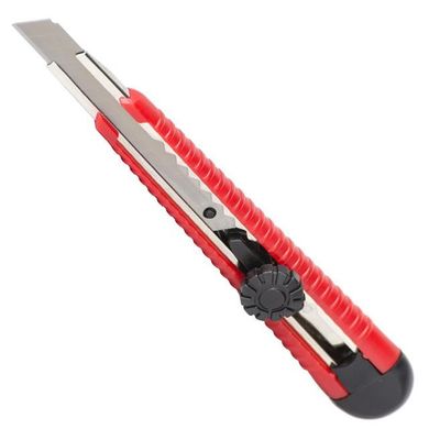 Нож сегментный 9мм, металлическая направляющая, винтовая фиксация INTERTOOL HT-0511