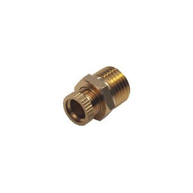 Клапан сливной латунный для компрессоров, 1/4", круглый вентиль INTERTOOL PT-5020