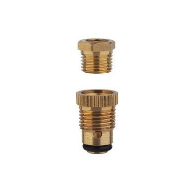 Клапан сливной латунный для компрессоров, 1/4", круглый вентиль INTERTOOL PT-5020