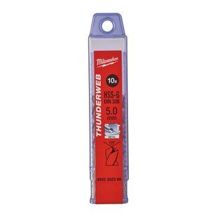 Свердло по металу THUNDERWEB HSS-G MILWAUKEE DIN338, діаметр 5,0 x 86 мм, (10шт)