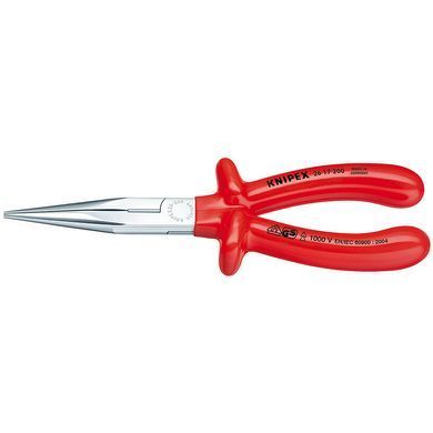 Плоские круглогубцы с режущими кромками KNIPEX 26 17 200