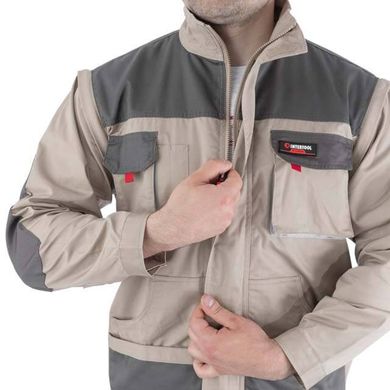 Куртка робоча 2 в 1, 100% бавовна, щільність 180 г / м2, XXXL INTERTOOL SP-3036