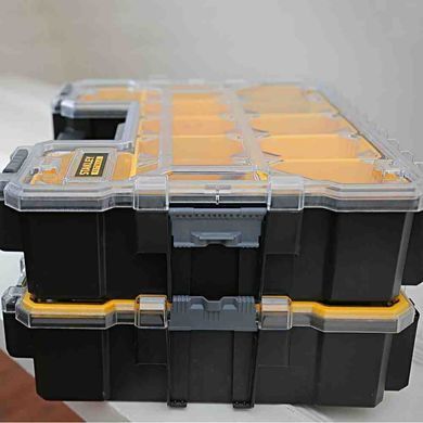 Органайзер професійний FATMAX SHALLOW PRO METAL LATCH, вологозахисний, розмірами 446x116x357 мм STANLEY 1-97-518