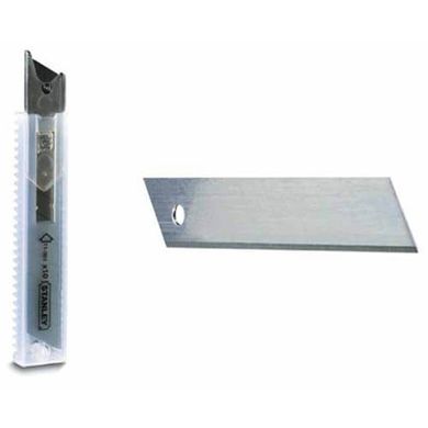 Леза запасні шириною 18 мм з сегментами, що відламуються для ножів з висувними лезами, 5 штук STANLEY 2-11-301
